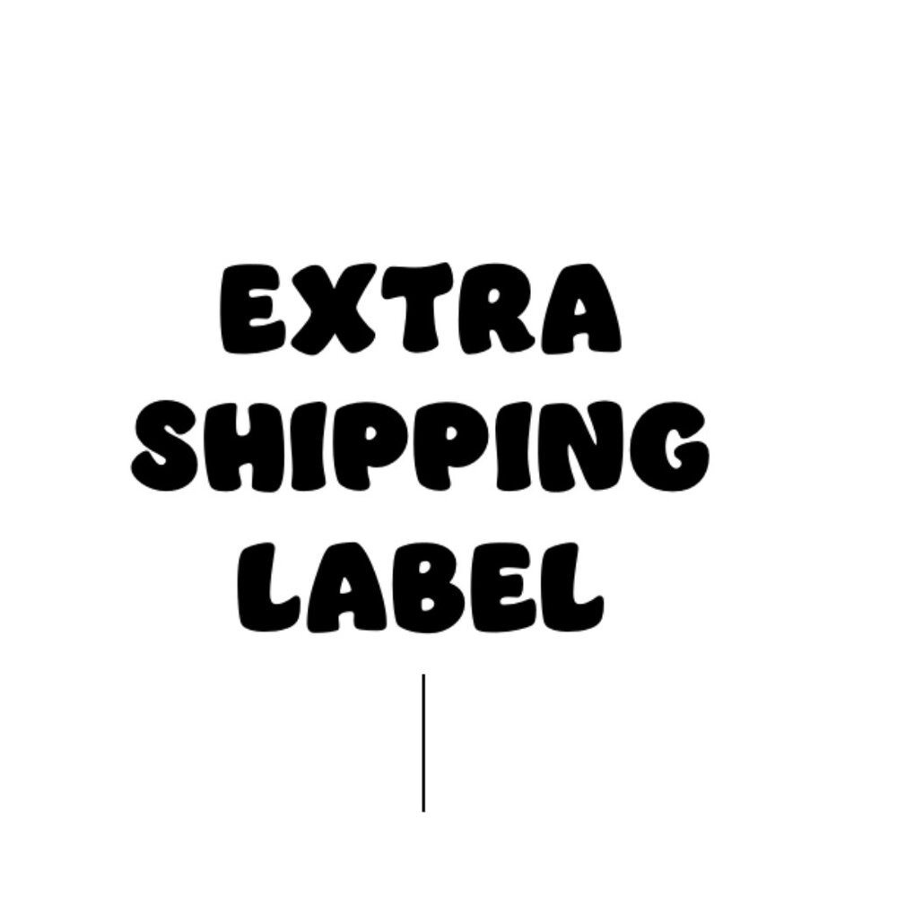 Extra Shipping Label (For Bundles More than 5 pounds)‎
